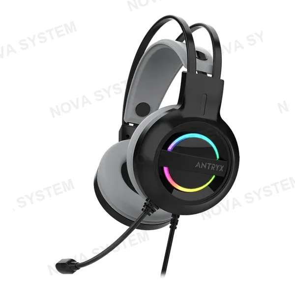 ANTRYX AURICULARES ANTRYX IRIS-K 7.1 VIRTUAL SURROUND USB RAINBOWN | GRIS