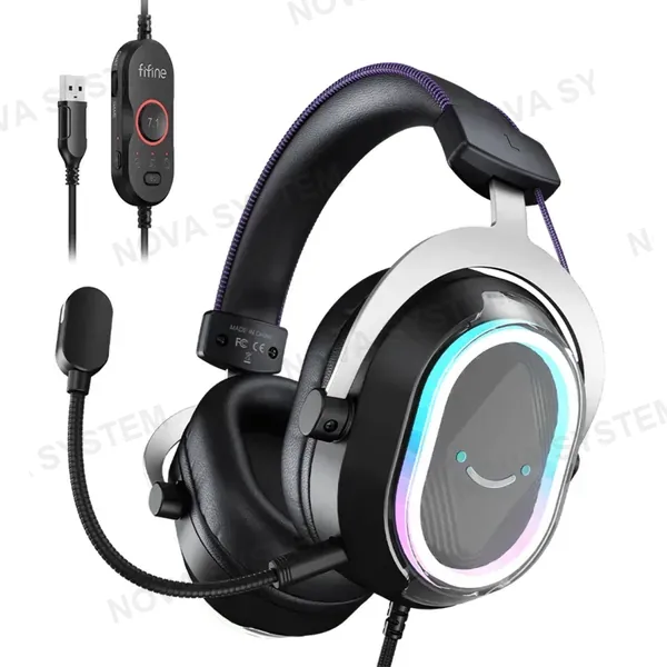 FIFINE AURICULARES FIFINE H13 USB-A 7.1 | NEGRO