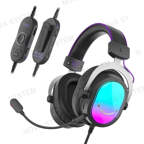 FIFINE AURICULARES FIFINE H16 ALAMBRICO 7.1 USB-A | NEGRO
