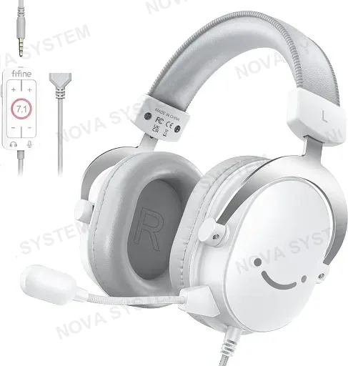 FIFINE AURICULARES FIFINE H9 7.1 | BLANCO