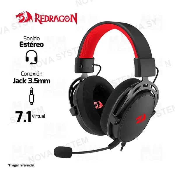 REDRAGON AURICULARES REDRAGON CRAGBLADE H541 ALAMBRICO 3.5MM | NEGRO