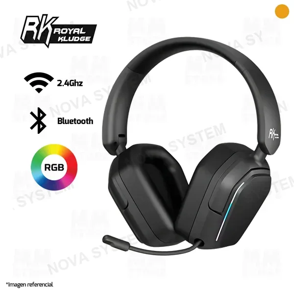 ROYAL KLUDGE AURICULARES ROYAL KLUDGE RK-HG101 DONGLE 2.4 BT | NEGRO MATTE