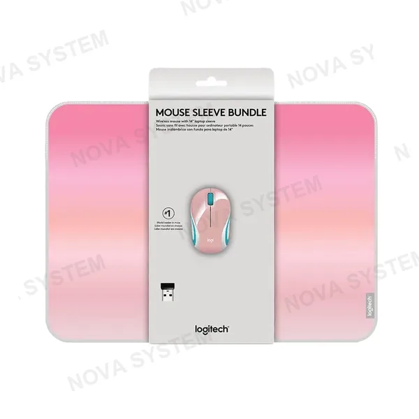 LOGITECH COMBO LOGITECH 2 EN 1 FUNDA ROSA + MOUSE M187 INALAMBRICO USB | ROSA