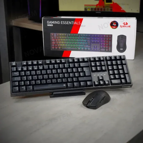 REDRAGON COMBO REDRAGON ESSENTIALS 2 EN 1 S146-SP TECLADO TRUNDLE K668RG-SP + MOUSE K1NG M724 | NEGRO