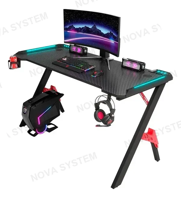 ESCRITORIO ESCRITORIO GAMER D2104 1200*600*740MM BLACK | NEGRO