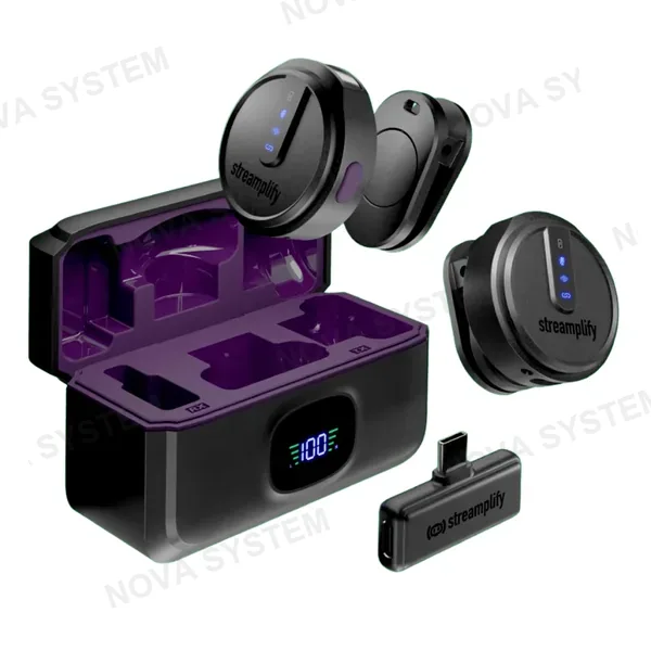STREAMPLIFY MICROFONO STREAMPLIFY MIC GO-48 INALAMBRICO DINAMICO DONGLE RGB