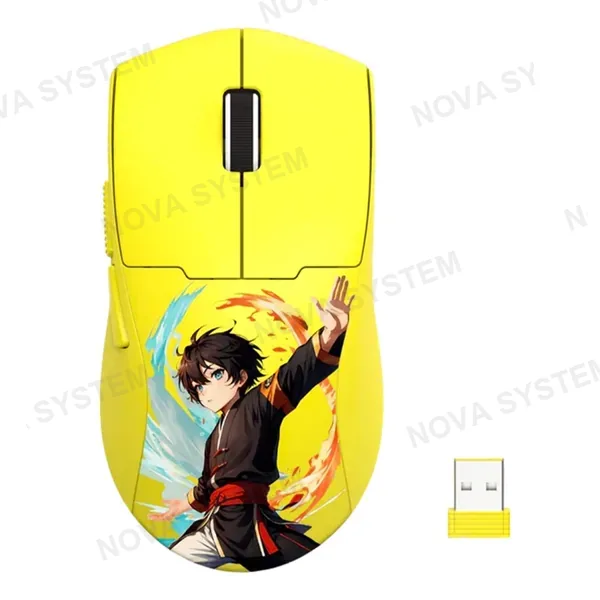 REDRAGON MOUSE REDRAGON K1NG MAX M918AKB-PRO INALAMBRICO BT 26KDPI ANIME | AMARILLO