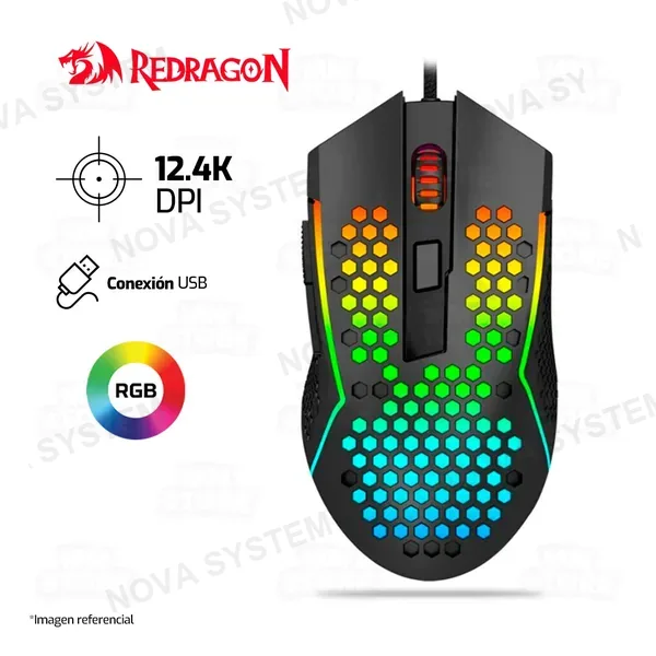 REDRAGON MOUSE REDRAGON REAPING M987-K 12400DPI | NEGRO