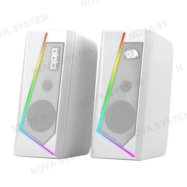 REDRAGON PARLANTE REDRAGON ANVIL GS520 RGB 2.0 5WX3 | BLANCO