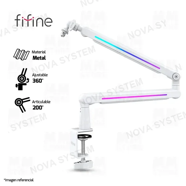 FIFINE SOPORTE DE BRAZO PARA MICROFONO FIFINE BM88 | BLANCO
