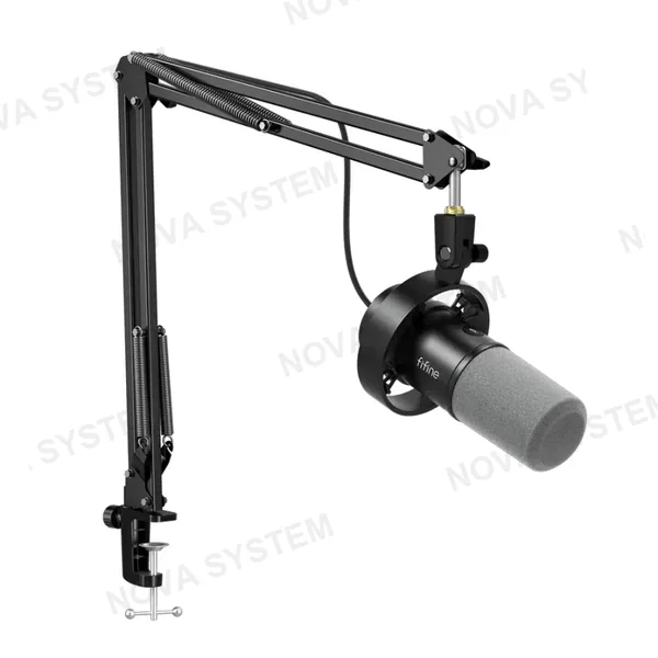 FIFINE SOPORTE DE BRAZO PARA MICROFONO FIFINE K688CT DINAMICO | BLANCO