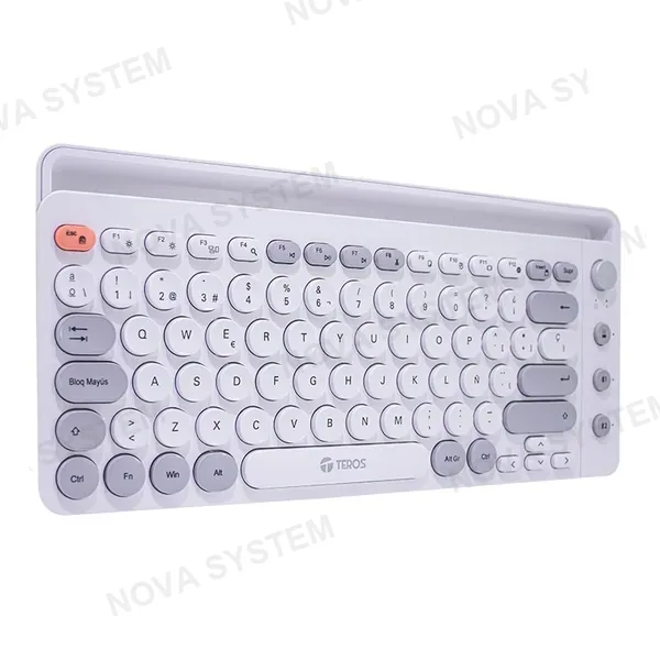 TEROS TECLADO DE MEMBRANA TEROS TE-4070S INALAMBRICO BT | BLANCO