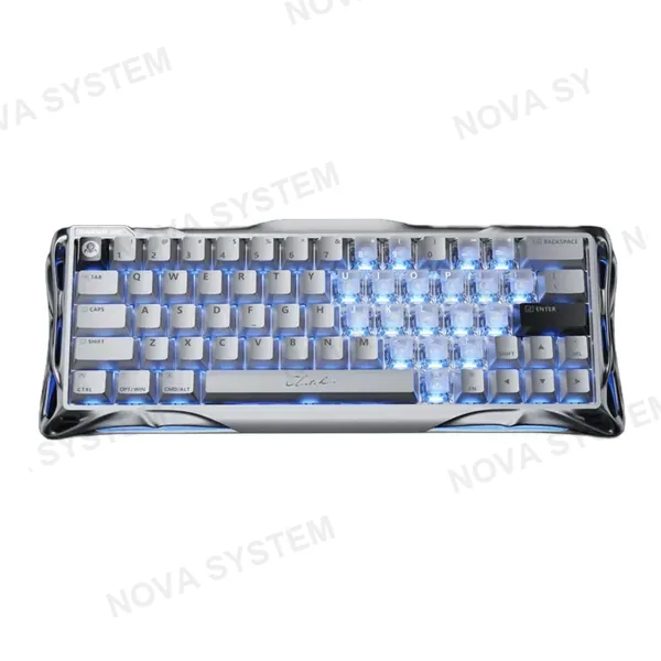 GRAVASTAR TECLADO MAGNETICO GRAVASTAR V60 PRO HE RGB ALAMBRICO US (SW-UFO) | CHROME SILVER