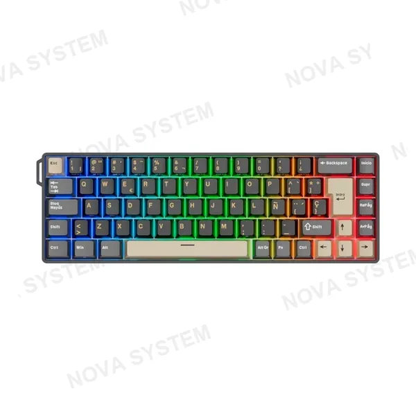 ROYAL KLUDGE TECLADO MAGNETICO ROYAL KLUDGE RK68 HE ALAMBRICO RGB 68% SP (SW-MINT MAGNETIC) | PHANTOM