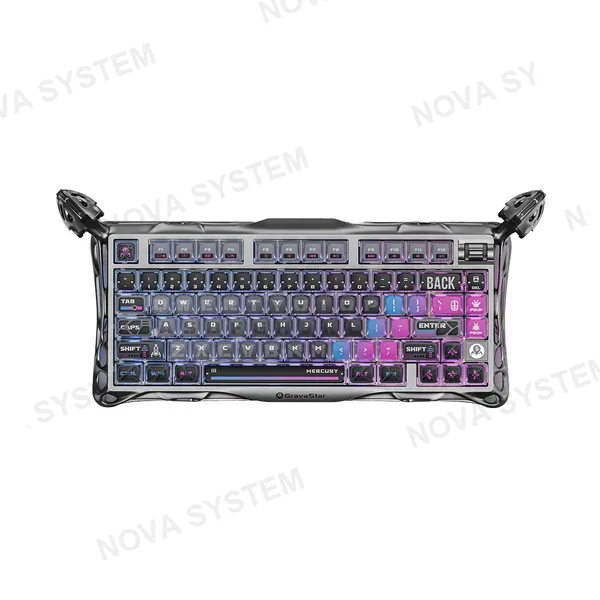 GRAVASTAR TECLADO MECANICO GRAVASTAR MERCURY K1 PRO Inalambico Ingles CYBERPUNK EDICIÓN ESPECIAL | CYBERPUNK