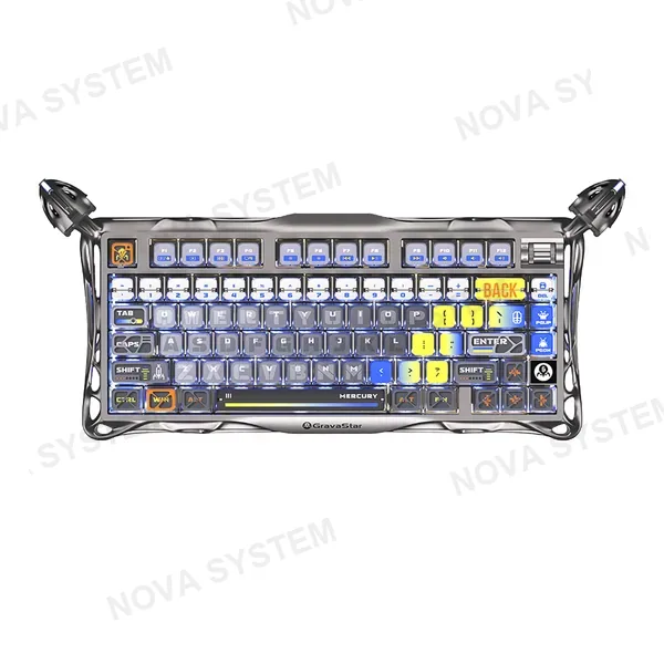 GRAVASTAR TECLADO MECANICO GRAVASTAR MERCURY K1 PRO Inalambico Ingles INTERSTELLAR SILVER | INTERSTELLAR