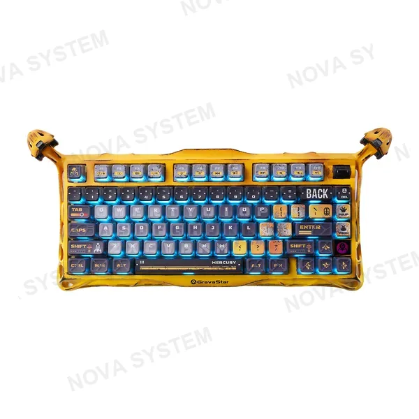GRAVASTAR TECLADO MECANICO GRAVASTAR MERCURY K1 PRO INALAMBRICO BT US (SW-GS X KAILH) | WORN YELLOW