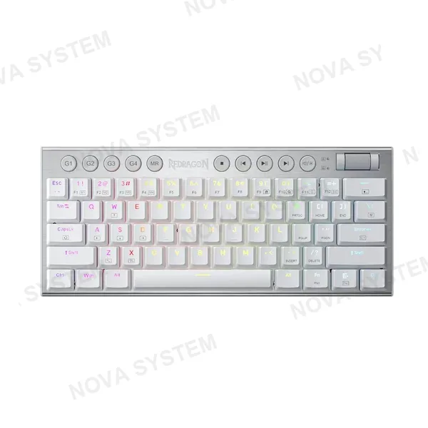 REDRAGON TECLADO MECANICO REDRAGON HORUS INALAMBRICO K632 PRO MINI (SW-ROJO) | NEGRO