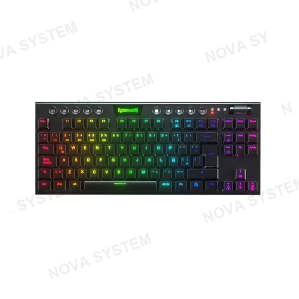 REDRAGON TECLADO MECANICO REDRAGON HORUS TKL INALAMBRICO K621 SP (SW-ROJO) | NEGRO