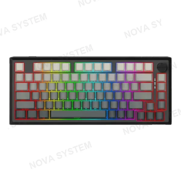 REDRAGON TECLADO MECANICO REDRAGON PENUMBRA K687GG PRO 75% WL BT US (SW-HI-FI) | NEGRO