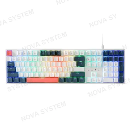 REDRAGON TECLADO MECANICO REDRAGON TRUNDLE K668WBO-RGB INGLES | BLANCO / NEGRO