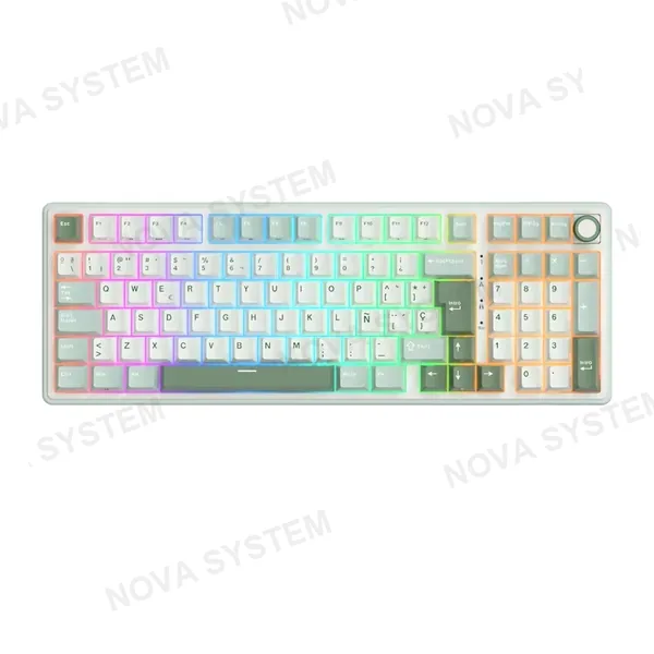 ROYAL KLUDGE TECLADO MECANICO ROYAL KLUDGE RK-R98PRO ALAMBRICO RGB SP (SW-CREAMY) | PHANTOM