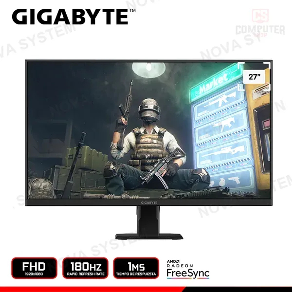 GIGABYTE GIGABYTE GS27FA, 27" Super IPS FHD, 180Hz, 1ms, FreeSync Premium