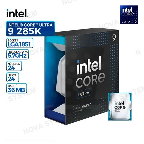 INTEL PROCESADOR INTEL ULTRA 9 285K CAJA ESPACIAL
