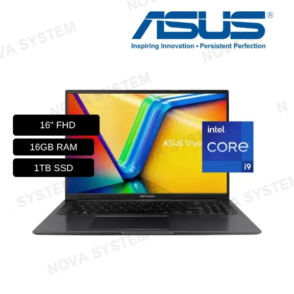 ASUS ASUS VIVOBOOK F1605VA-WS96 INTEL CORE I9-13900H 1TB SSD 16GB DDR4 , 16" WUXGA (1920X1080) WIN 11 COLOR COOL SILVER