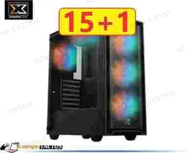 XIGMATEK #PROMO26004 - (15+1 DE REGALO) CASE XIGMATEK PUCARA X (BK), 6 FAN ARGB CON CONTROL // (COMPRA 15 LLEVA 16 CASE) PRORRATEADO 133 SOLES CADA UNO