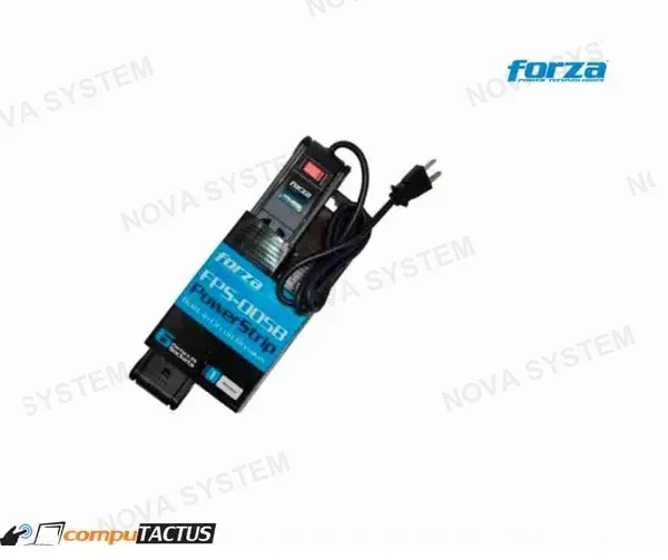 FORZA SUPRESOR DE PICOS FORZA POWER STRIP 6 TOMAS CIRCUIT BREAKER 110V USB BLACK