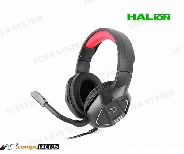 Halion AURICULAR HALION ( S2 ) GAMING | NEGRO C/ ROJO
