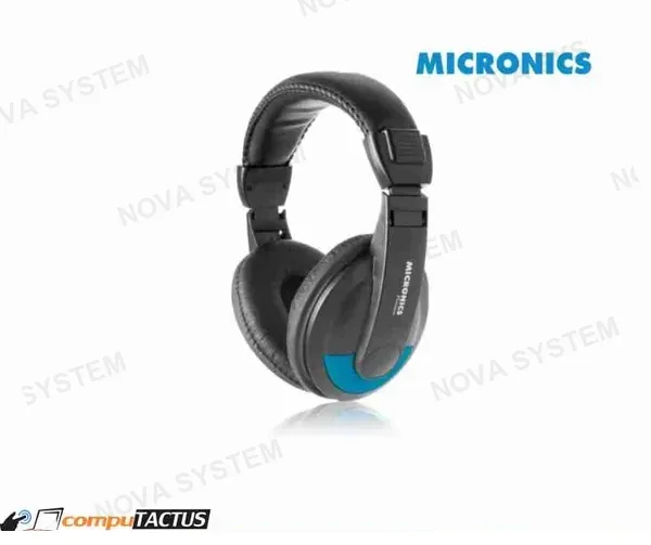 MICRONICS AURICULAR + MICROFONO MICRONICS PLATINUM DJ BLK/BLU MIC H