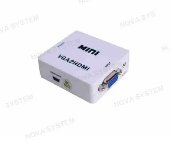 ADAPTADOR ADAPTADOR DE VGA A HDMI CAJA AZUL