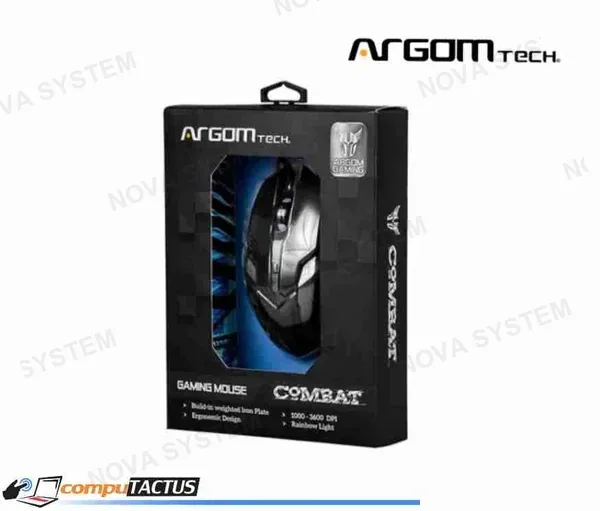 MOUSE MOUSE ARGOMTECH COMBAT MS40 - USB - 6 BOTÓN(ES) - 2400 DPI