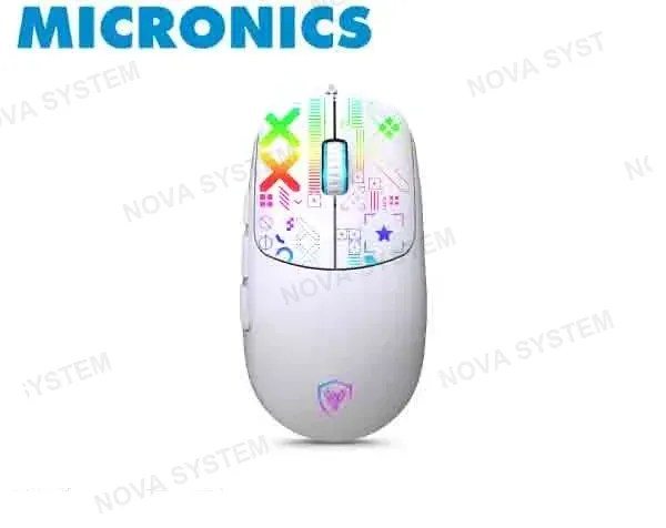 MICRONICS MOUSE GAMER X-BYTE MIC GM889 USB RGB 7B 12800 DPI MICRONICS
