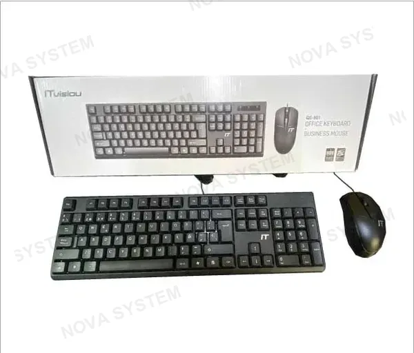 KIT KIT COMBO TECLADO + MOUSE ITVISIOU QS-501, USB