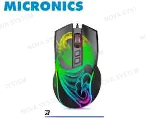 MICRONICS MOUSE GAMER DRAGON MIC GM805 USB RGB 7B 12800 DPI MICRONICS