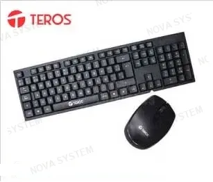 KIT KIT INALÁMBRICO MULTIMENDIA TECLADO + MOUSE TE4061N, 2.4GHZ, RECEPTOR NANO USB, NEGRO.