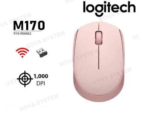 LOGITECH MOUSE LOGITECH M170 WIRELES ROSE (910-006862)