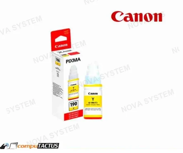 CANON CAJA BOTELLA TINTA CANON GI-190Y (AMARILLO)