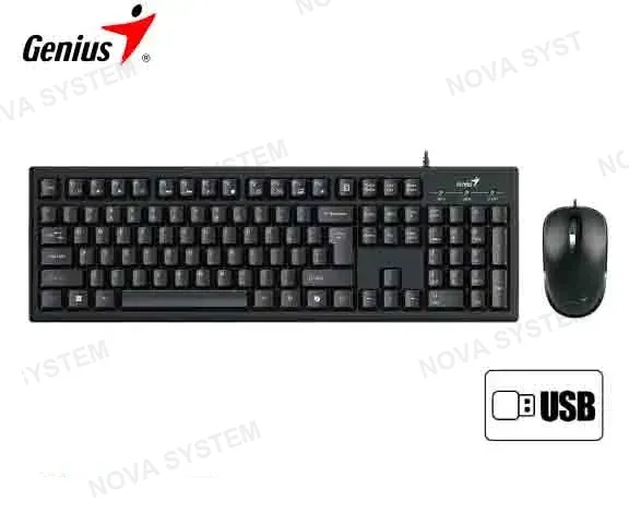 GENIUS COMBO TECLADO Y MOUSE GENIUS KM-100SE USB MULTIMEDIA BLACK