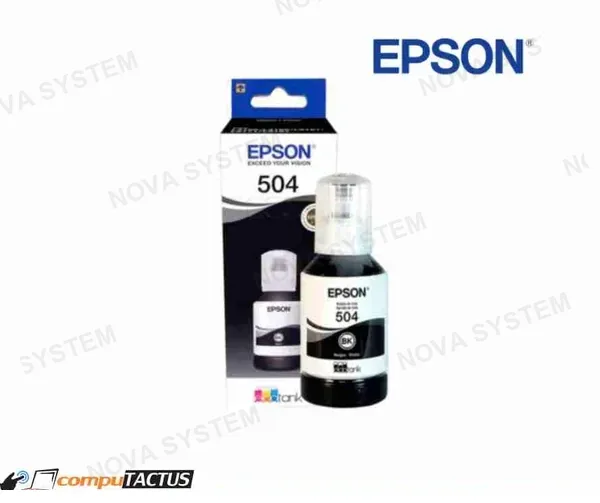 Epson TINTA EPSON T504120-AL 504 NEGRO ( C13T03N12A ) L4150 / L4160 / L6171 + | 127ML
