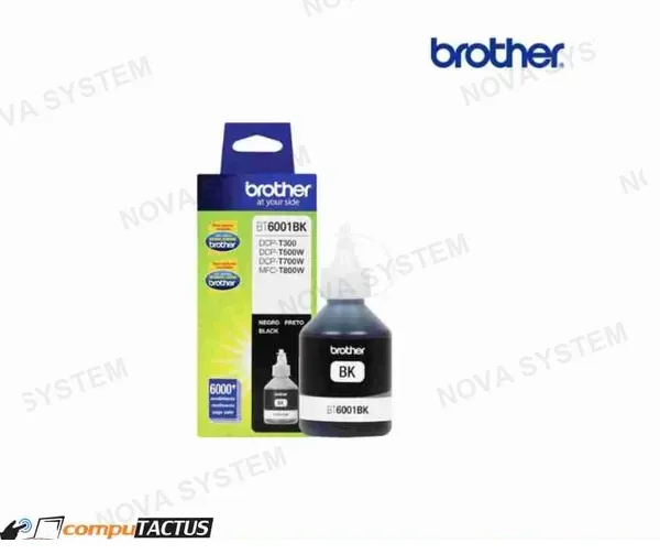BROTHER TINTA BROTHER BT6001BK, ORIGINAL EN CAJA, 70 ML, COLOR NEGRO, PARA T300-T500-T700-T