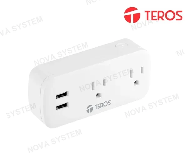 INTEL TOMACORRIENTE INTELIGENTE TEROS TE9102W, INCLUYE 2 X TOMAS / 2 X USB / WI-FI, COLOR BLANCO