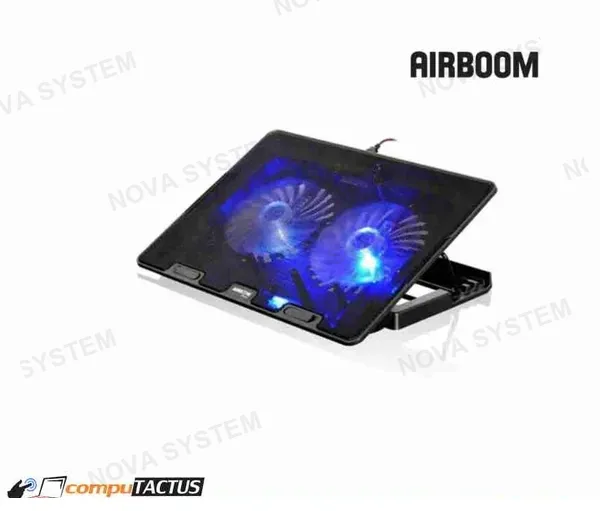 AIRBOOM COOLER PARA LAPTOP AIRBOOM LEXUS+ AB 02H RGB 2 FAN 12.5CM