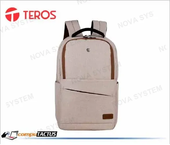 TEROS MOCHILA TEROS TE-ACS9012 PARA LAPTOP 15.6 COLOR BEIGE