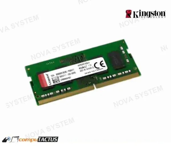 KINGSTON MEMORIA KINGSTON SODIMM 4GB, DDR4, SO-DIMM, 2666 MHZ, CL19, 1.2V. KVR26S19S6/4, PARA LAPTOP