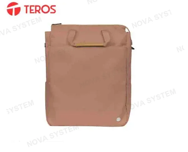 TEROS SHOULDER BAG TEROS ROSSAN MOCHA MOUSSE TE- 9032MM, BOLSO PARA LAPTOP DE HASTA 15.6"