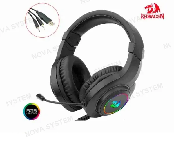 REDRAGON AURICULARES REDRAGON HYLAS H260W-RGB WHITE CON MICROFONO BLANCO